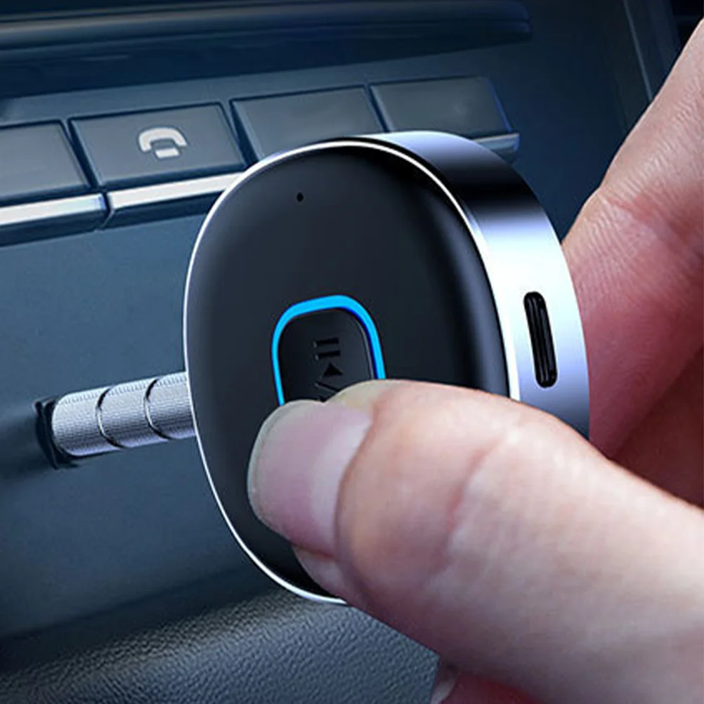 

Car Receiver 5.0 Wireless Audio Adapter Aux Stereo Transmitter Plug Play Lossless Sound Dual Device Connection For Car