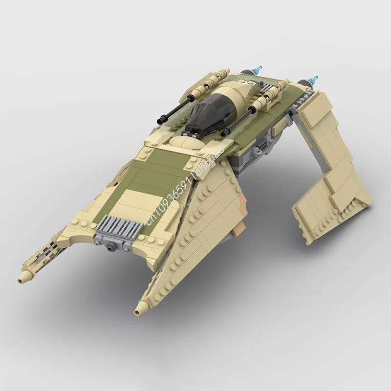 

529 шт. MOC острая спираль модифицированная огранка 9 патрульный истребитель звезда боевая модель строительные блоки игрушки рождественские подарки