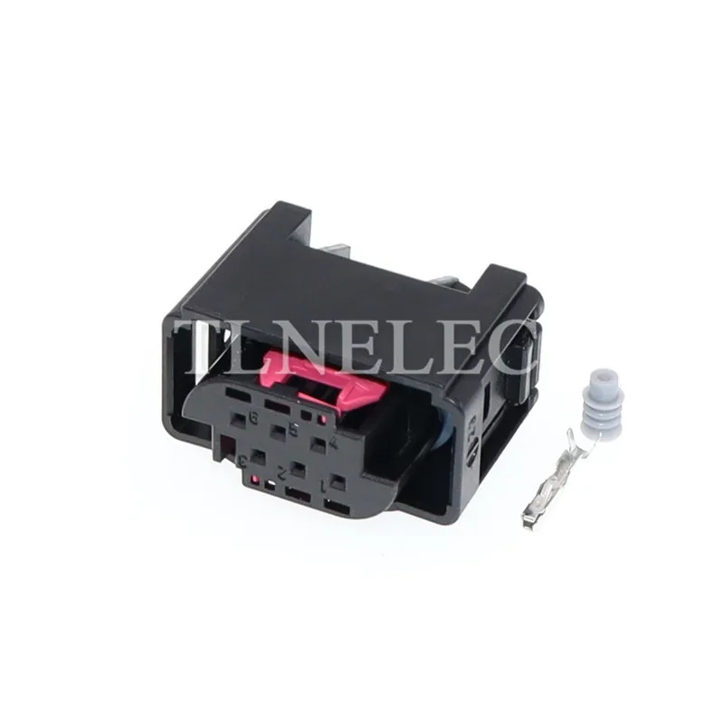 6 Pin Way Auto Connector Air Suspension Ride Height Level Sensor Plug With Wires 1-967360-1 1-967587-3
