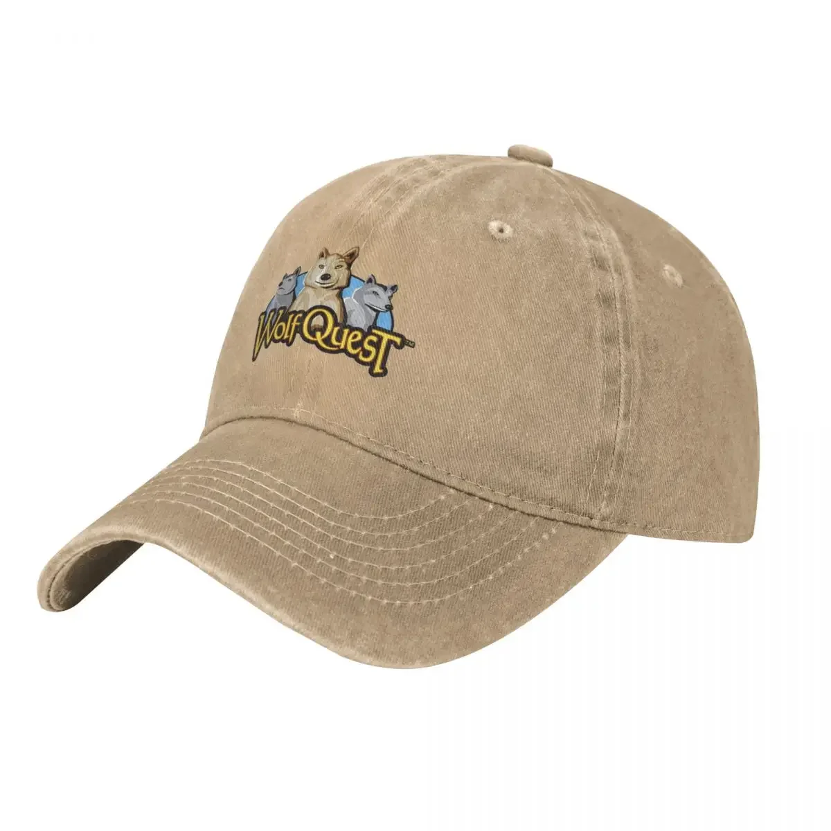 

WolfQuest Classic logo Baseball Cap tea Hat Big Size Hat Rugby Golf Wear Men Women's