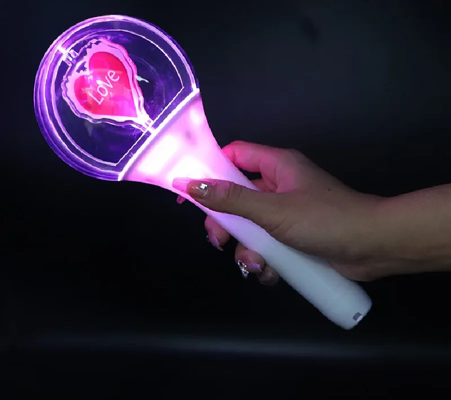 K-pop concert Fan cheer heart prop wireless wand baton TFBOYS Karry official custom penlight luminous LED light stick for events