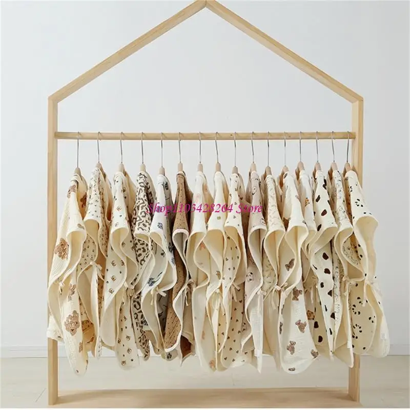 

Thick Cotton Bath Towel Baby Swaddle Wraps Shower Towel Hooded Shower Robe