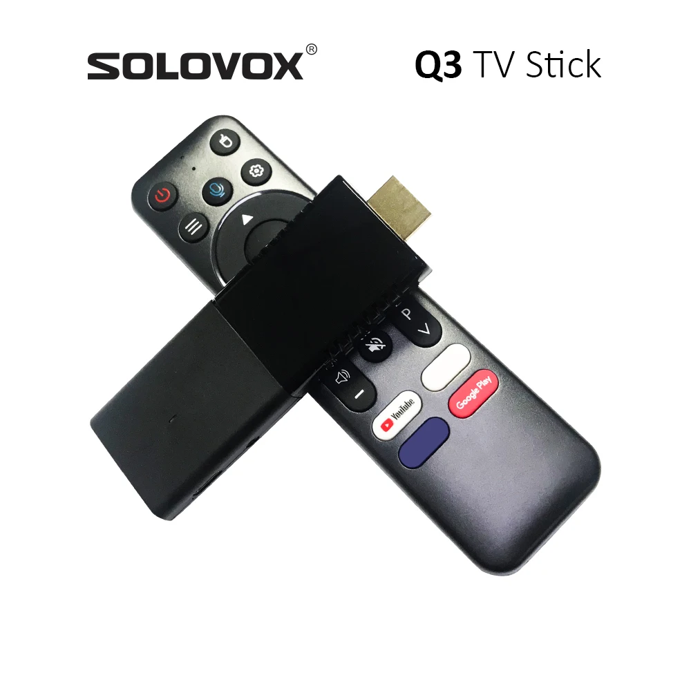 SOLOVOX-Set Top Box ، عصا تلفزيون Android 10 ، IP ليمون ، مستقبل USB ، 2G ، 16G ، H313 ، 4K ، واي فاي مزدوج ، حجم الجيب ، Dongle Live ، Q3