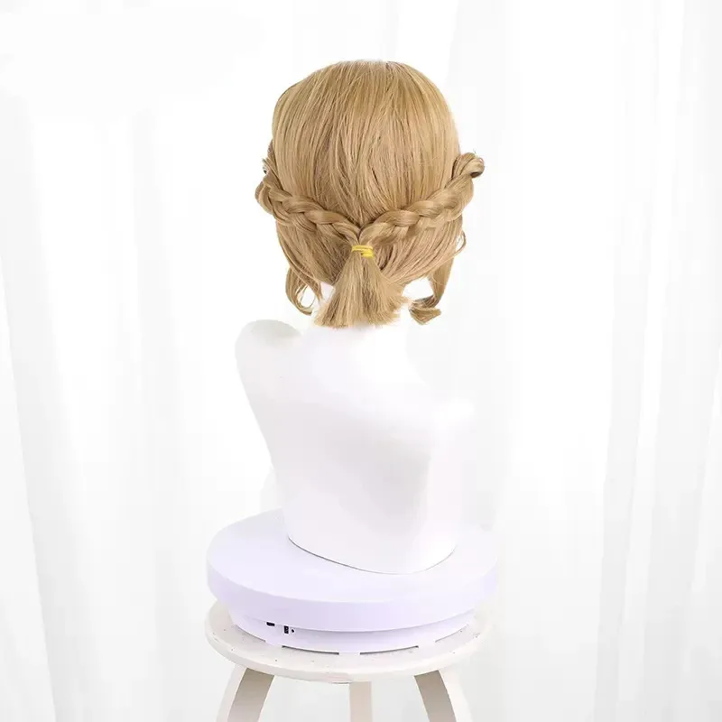 Dd54Anime Identity V Alice DeRoss Peruca Cosplay 38 cm Resistente ao Calor Perucas de Festa de Cabelo Sintético Halloween