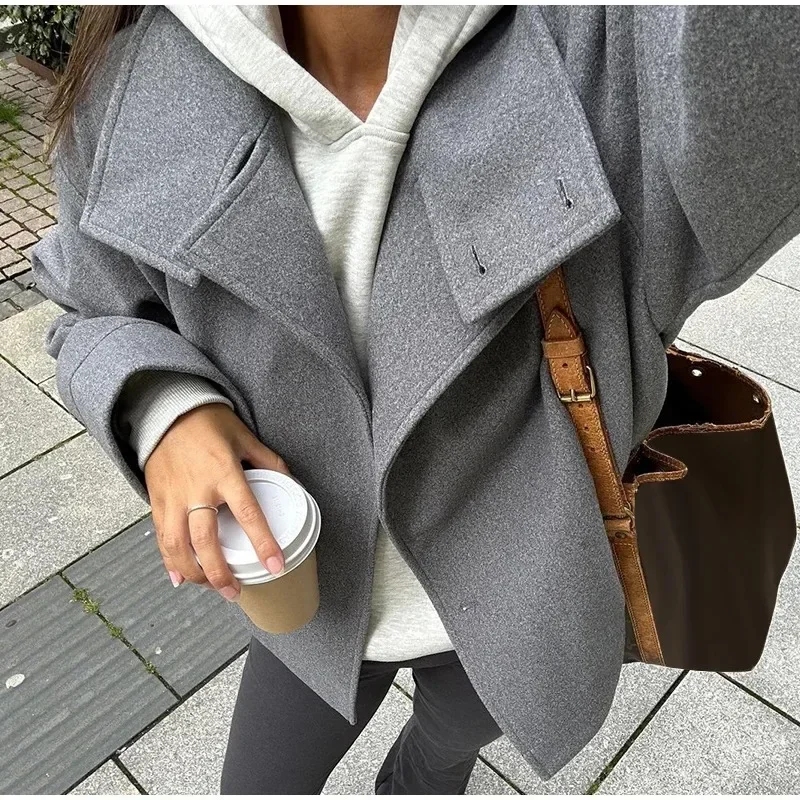 Classic Versatile Jacket Stand-collar Casual-chic Stylish Women's Jackets Autumn Fashion Trend High-quality Women's Outerwears