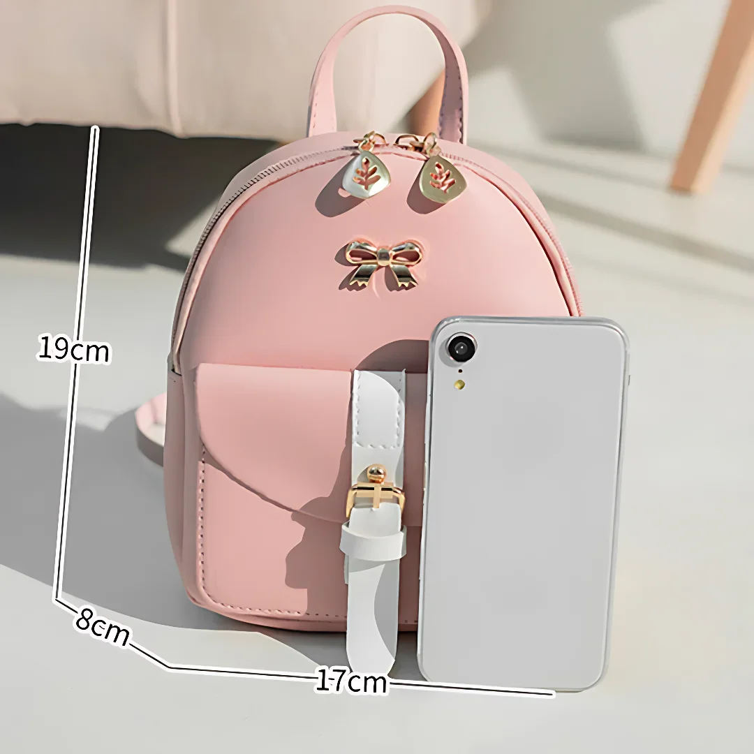 Simple Shoulder Backpack Fashion Small Backpack Hundreds of Single Shoulder Crossbody Women\'s Bags Bow Mobile Phone Coin Purse