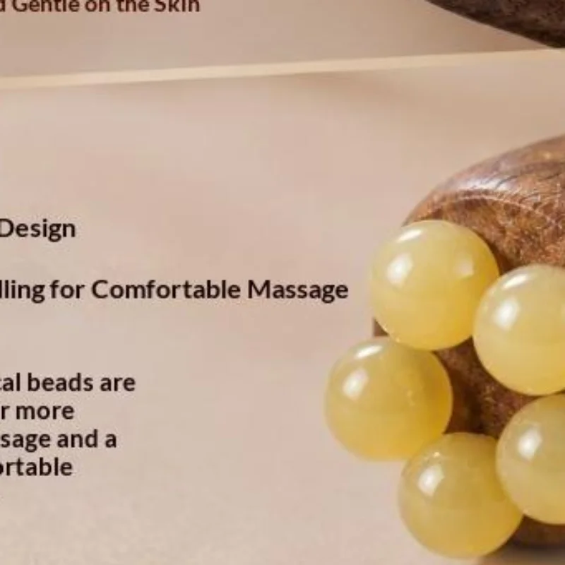Wooden Handle Facial Massage Tool Ergonomic Grip Self Care Gift Gua Sha Board Smooth Rounded Edges Portable