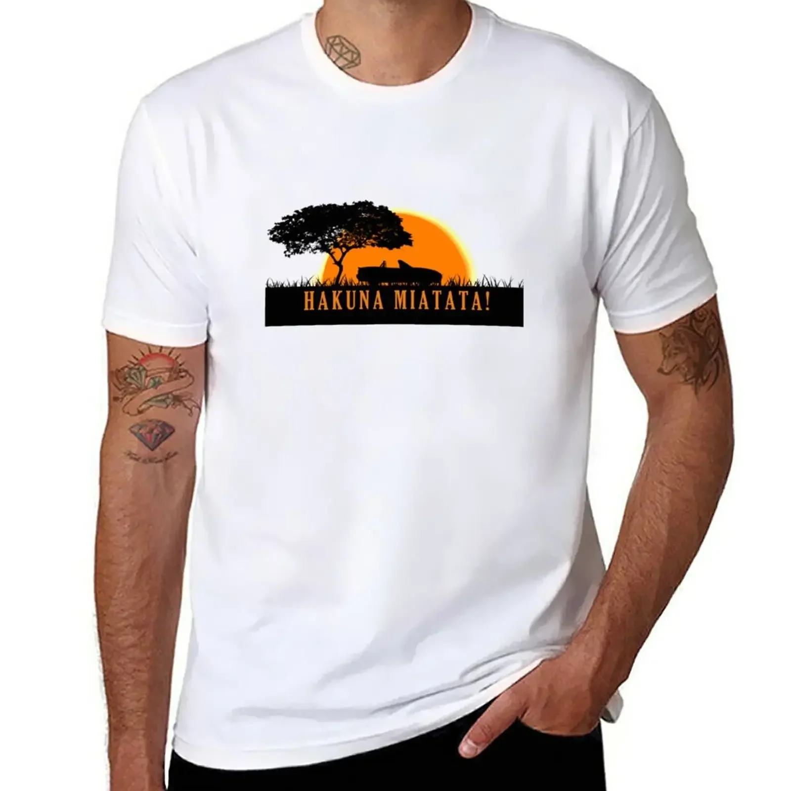 

Hakuna Miata T-Shirt plus size tops animal prinfor boys oversizeds Men's cotton t-shirt
