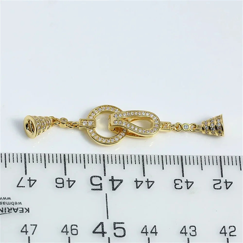 Gold Plated Copper Jewelry Clasp DIY Necklace Bracelet Connector Hook Craft Findings for Jewelry Making Beads Charms Accessories
