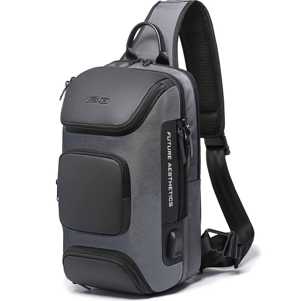 BANGE Anti-diebstahl Neue Multifunktions Umhängetasche für Männer Schulter Messenger Taschen Männlichen Wasserdichte Kurze Reise Brust Tasche Pack