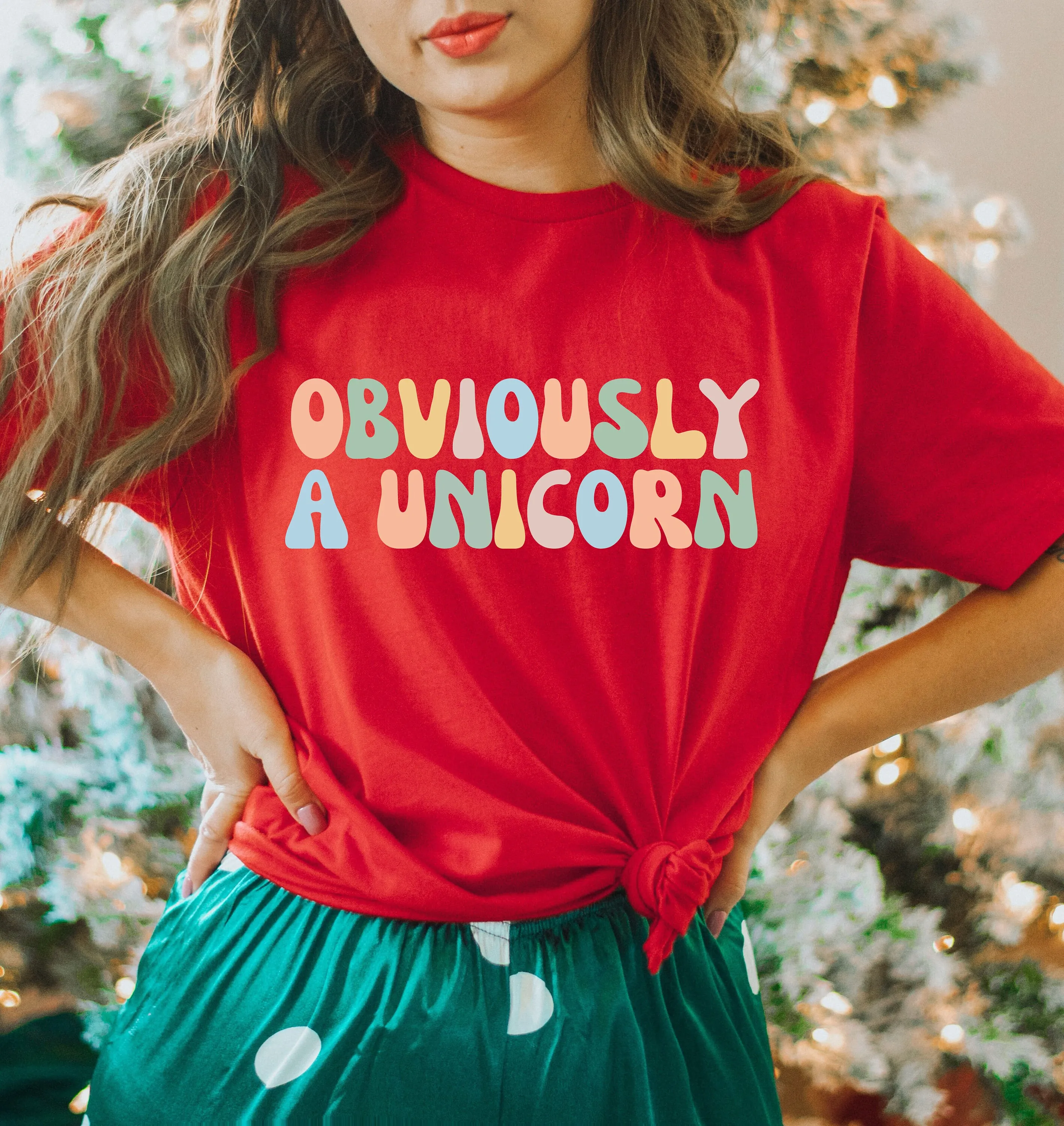 Obviously A Unicorn Shirt Funny Unisex Soft Cotton Tee Gift For Her Shirts