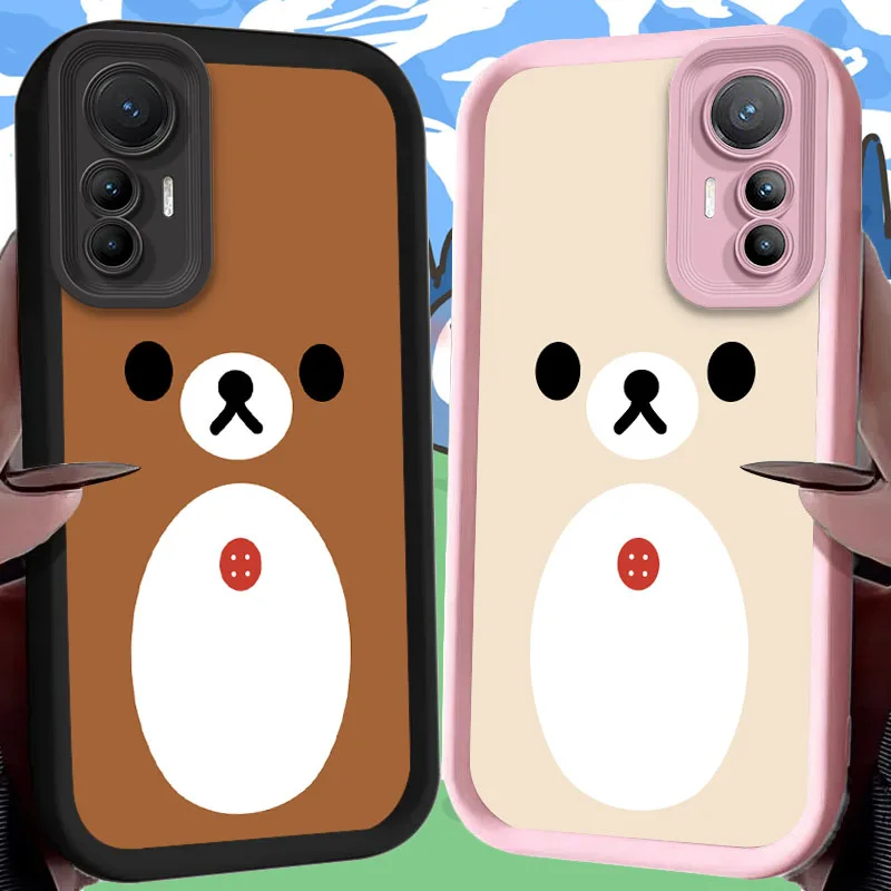 Capa de desenho animado rilakkuma bea para xiaomi poco c65 x7 x6 f6 f5 x5 x3 nfc f3 m6 pro 4g mi 13 12 11 lite 5g 14 13t 12t 11t 14t pro