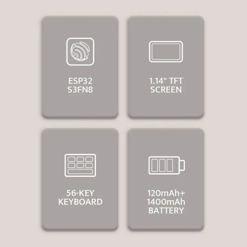 Cardputer Stamps3 Микроконтроллер 56 Клавиатура Карточный компьютер