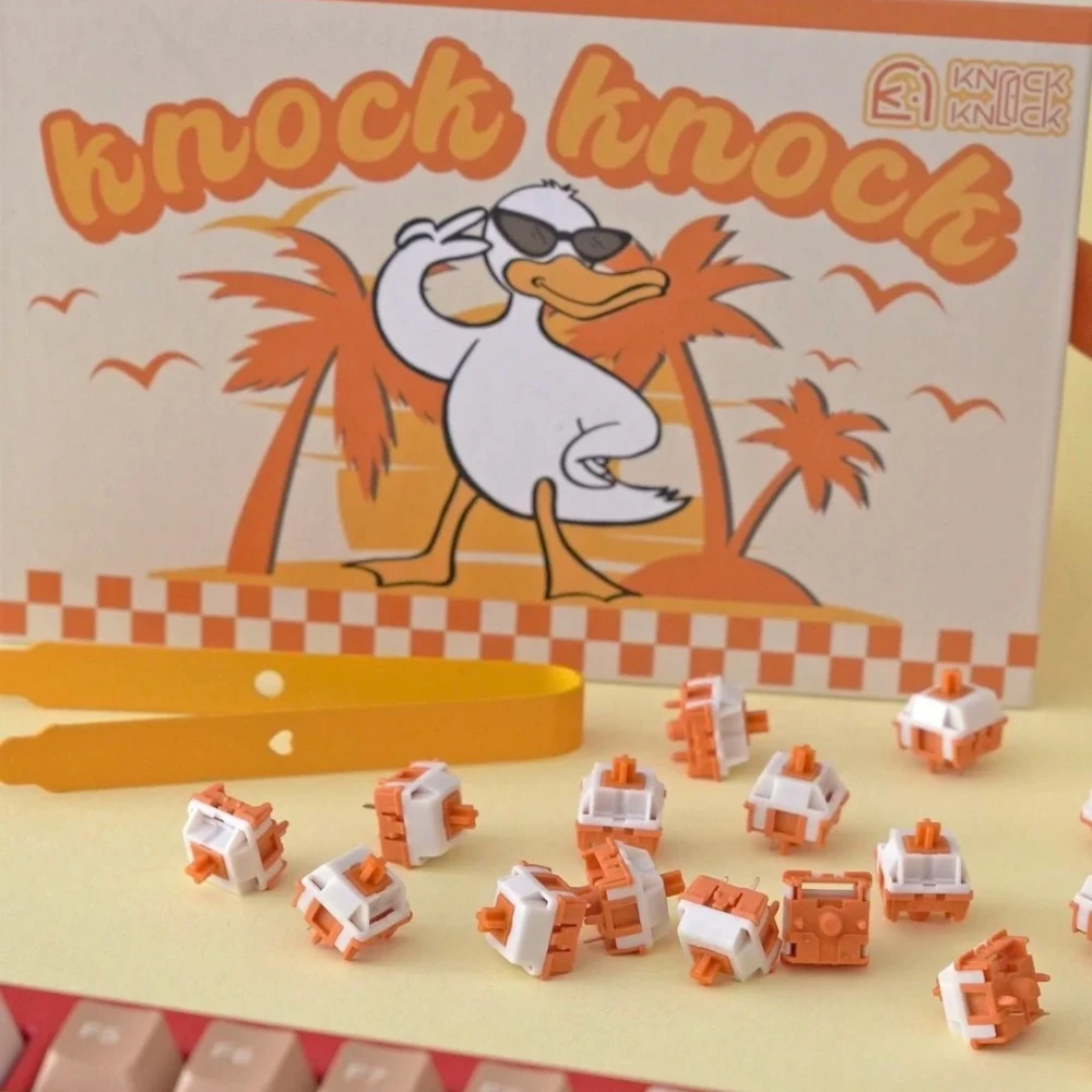 

HMX Duckduck переключатель 5-контактный линейный 3,5 4,0 заводская смазка MX Ducky механическая клавиатура аксессуары для ПК DIY аксессуары подарки