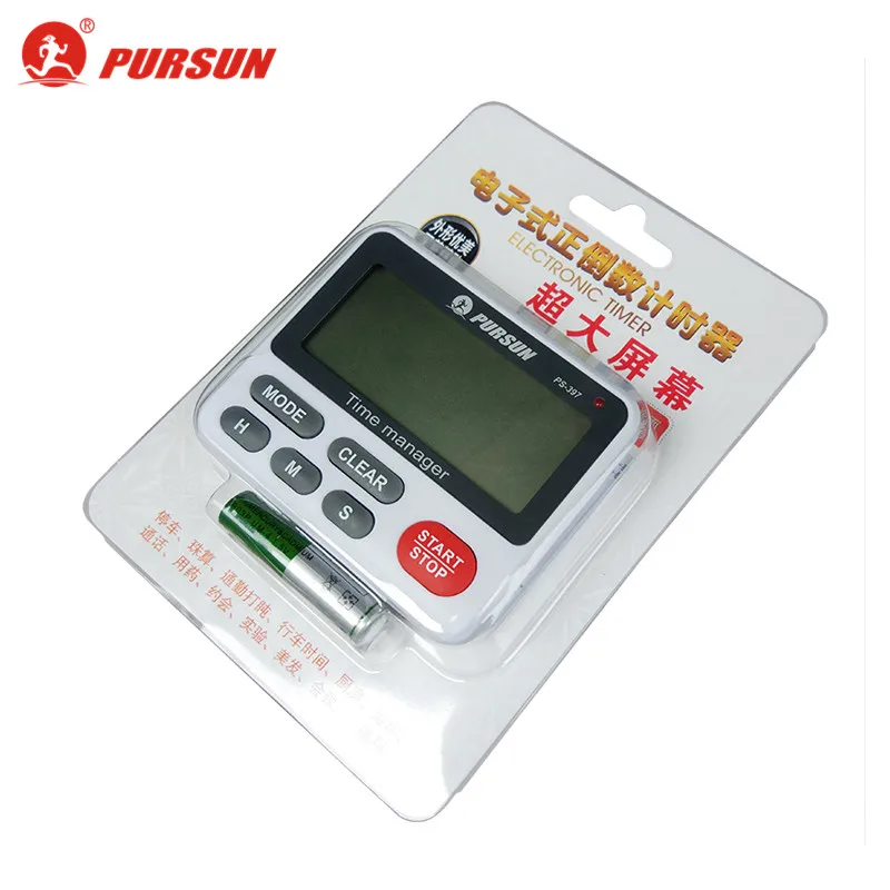 Sun chase PS397 digital timer kitchen LCD display countdown 24-hour timer clock with magnetic