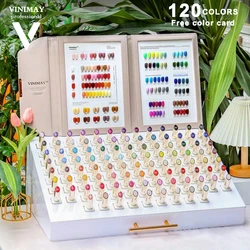 VINIMAY Gel Nail Polish Set 120 Colors With Color Card For Nail Salon Soak Off Manicure UV LED Gel Whole Set Varnish Kit 15ml