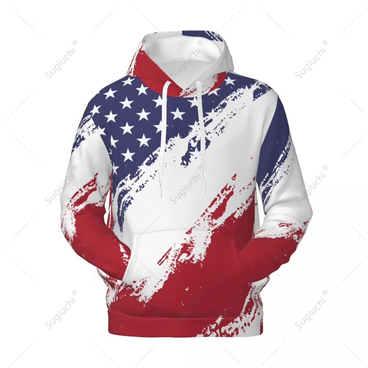 Unisex United States USA Flag Color Hoodie 3D Men Women Harajuku Sweatshirt Pullover Hoodies Polyester Casual