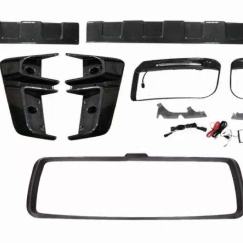 

Suitable for Mercedes-Benz G-Class G500G63G400 Daytime Running Light Carbon Fiber Grid Light Babos Headbar Light