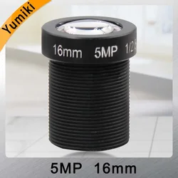 Yumiki 5.0Megpixel M12 MTV 16mm 5MP HD CCTV Camera Lens IR HD Security Camera Lens Fixed Iris