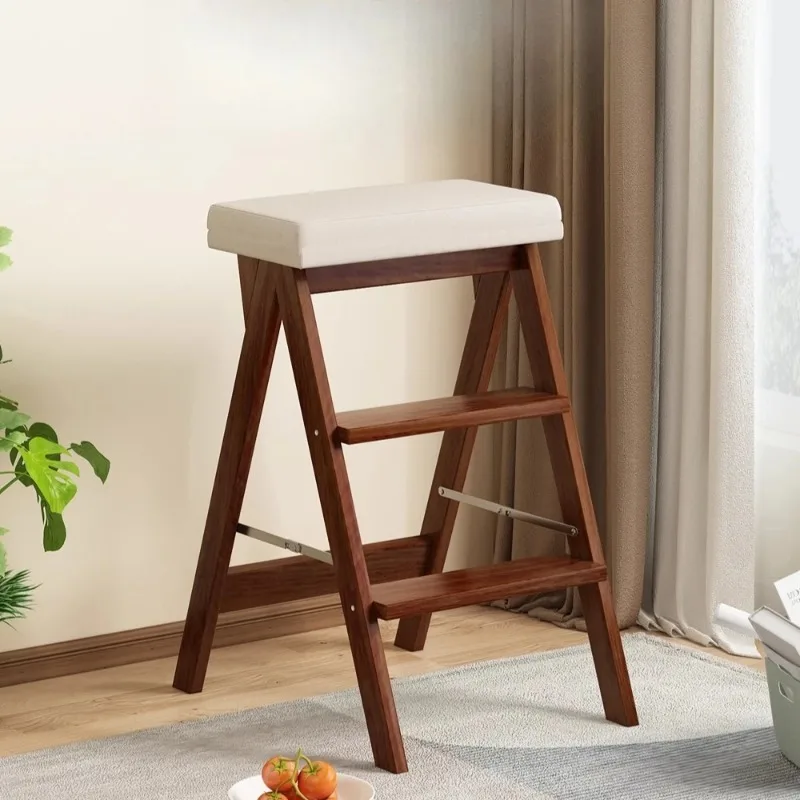 Home Elevation Step Stool, Foldable Kitchen Footstool, 3‑Step Climbing Ladder, Portable Multi‑Use Stepper—For Cabinets & Shelves