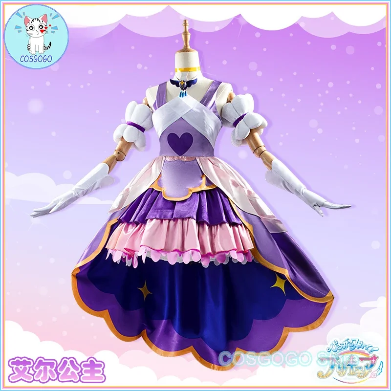 COSGOGO [Customized] Anime Pretty Cure Ellee Cosplay Costume Halloween Outfits Women Dress Lovely Lolita Sets