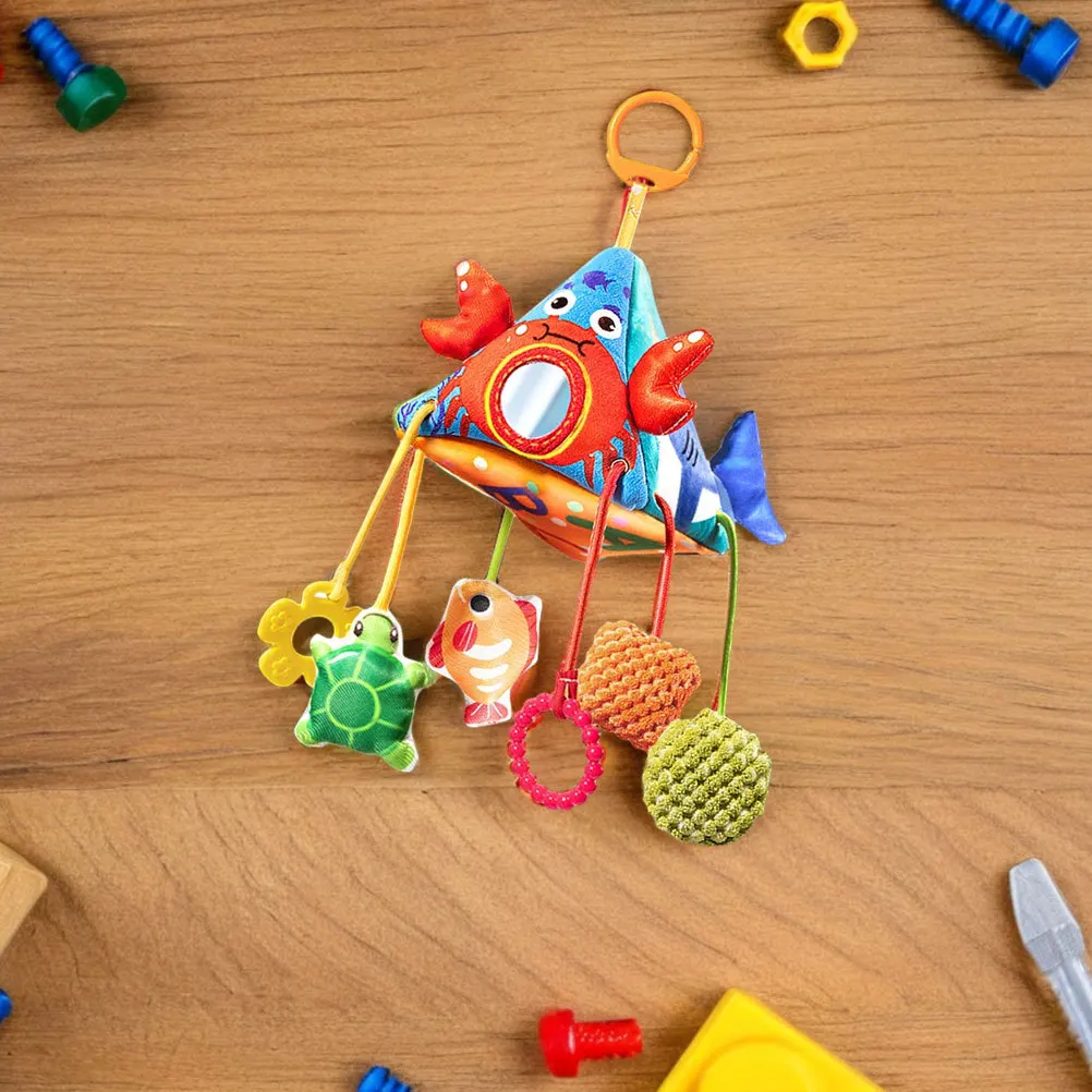 1 stücke Baby Krippe Marine Thema Kinderwagen Hängen Rassel Clip Sensorischen Wind Chime Neugeborenen Kleinkind Bett Auto Sitz Kinderwagen Zubehör
