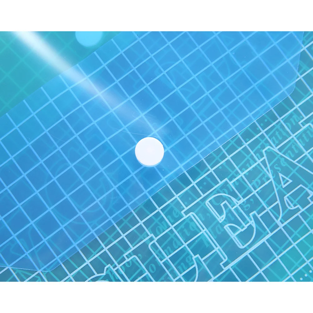 

12Pcs A4 Transparent Button Document Holders Clear Waterproof PP File Organizers for Office School Work