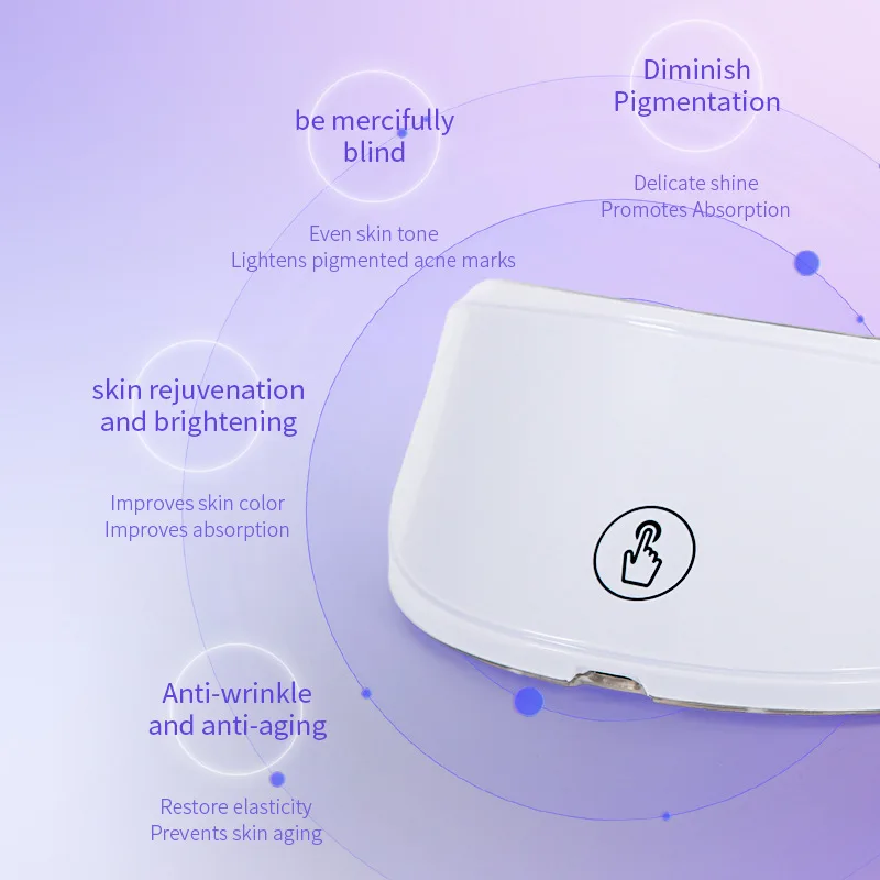 Hals LED Lift Maske Photon Anti-Falten Hautstraffung Hals Schönheit Gerät Haut Aufhellen Verjüngung Hals Falten Entferner