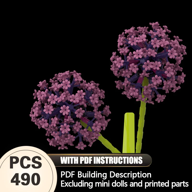 

Creators Plant Series Model MOC Building Bricks Ornamental Onion Modular Technology Gifts Holiday Assemble Children Toys Suit
