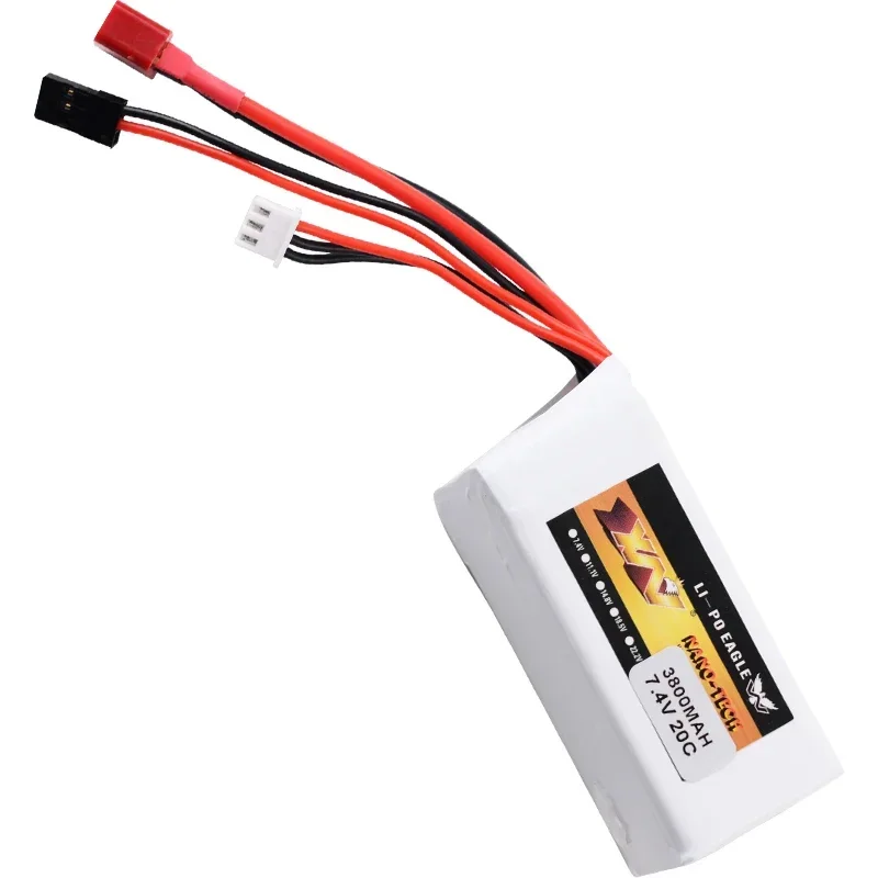 Upgraded 7.4V 3800mAh 20C Lipo Battery For BAJA 5B 5T 5SC remote control Car Model Gasoline Receiver drone Accessories