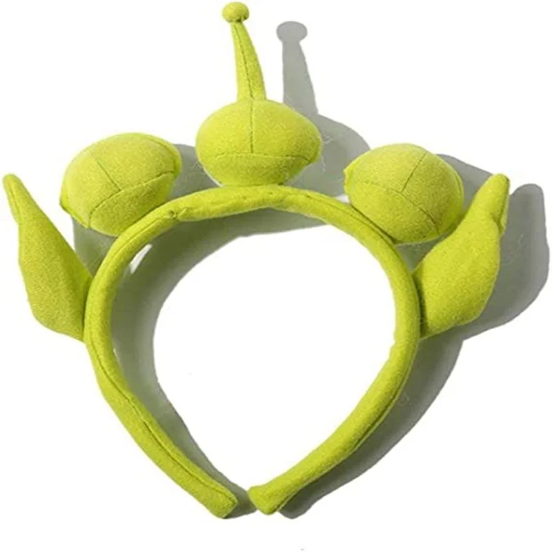 

Green Headband Alien Cosplay Costume Anime Monster Hairbands Headband Stretchy Plush Hair Accessories Beauty Skincare