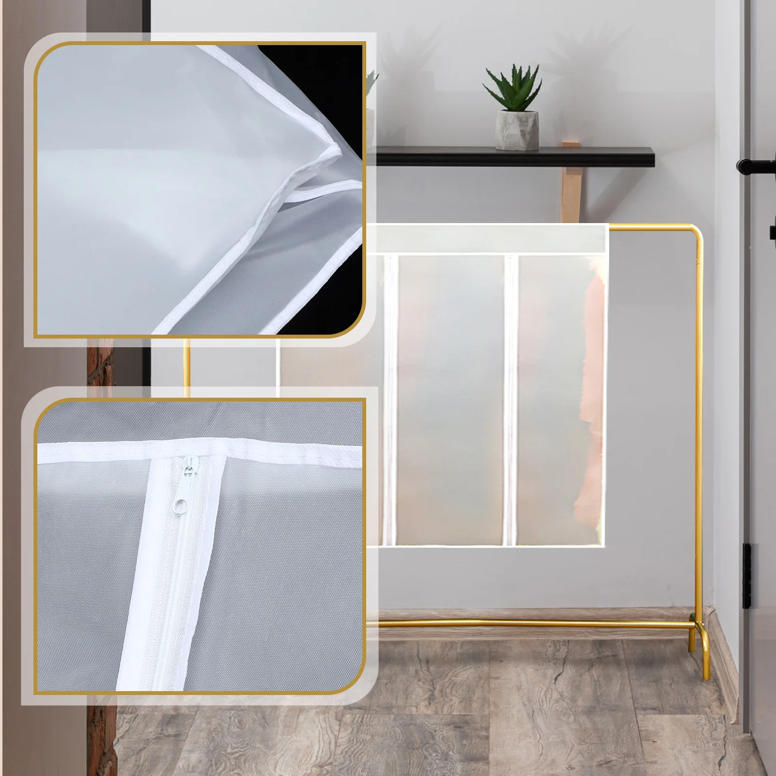 

Сумка для одежды Пыленепроницаемый чехол для одежды Защитный чехол Материал Легкий портативный чехол для хранения одежды