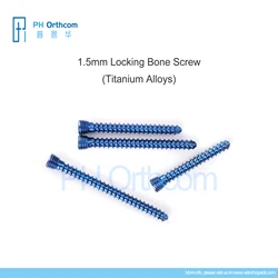 1.5mm Titanium Locking Screws Stardrive T4 Small animal locking plate systems Feline orthopedic fracture titanium locking screws