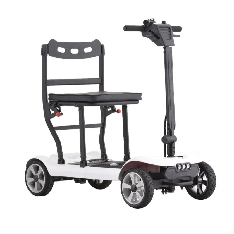 

Folding large-wheel electric battery car, small adult electric vehicle, household elderly scooter