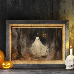 Dark Academy Witch's Black Cat Poster -Drucke, Wohnkultur, gotische Krähe, Spukhaus, Leinwand Malerei, Wandkunst, Galerie 10 Hauptverkaufs -Gotic -Designs - №6