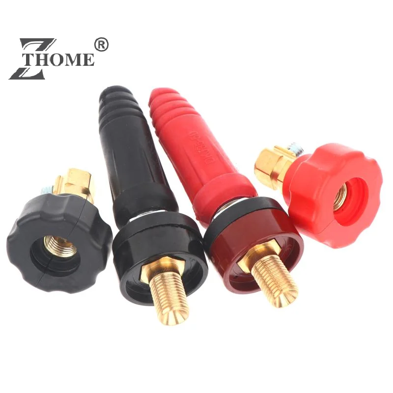 Welding Quick Connector Copper Terminal Insulated Rubber Plug Socket DKJ10-25 DKJ35-50 For Arc Welding Equipment Connection