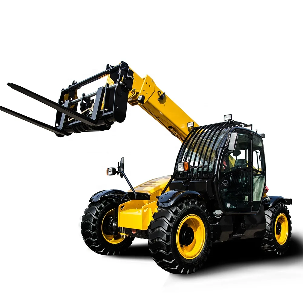 Factory electric telescopic forklift remote control processor with fork and bucket for sale