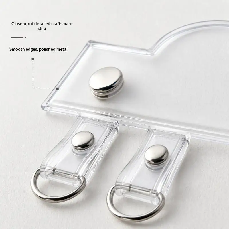 5 Stück hochwertige PVC-Taschenriemen-Verlängerungsschnallen, transparente Rucksack-Schnallen, Schnappverschluss-Clips, Gepäckzubehör – Detail 9