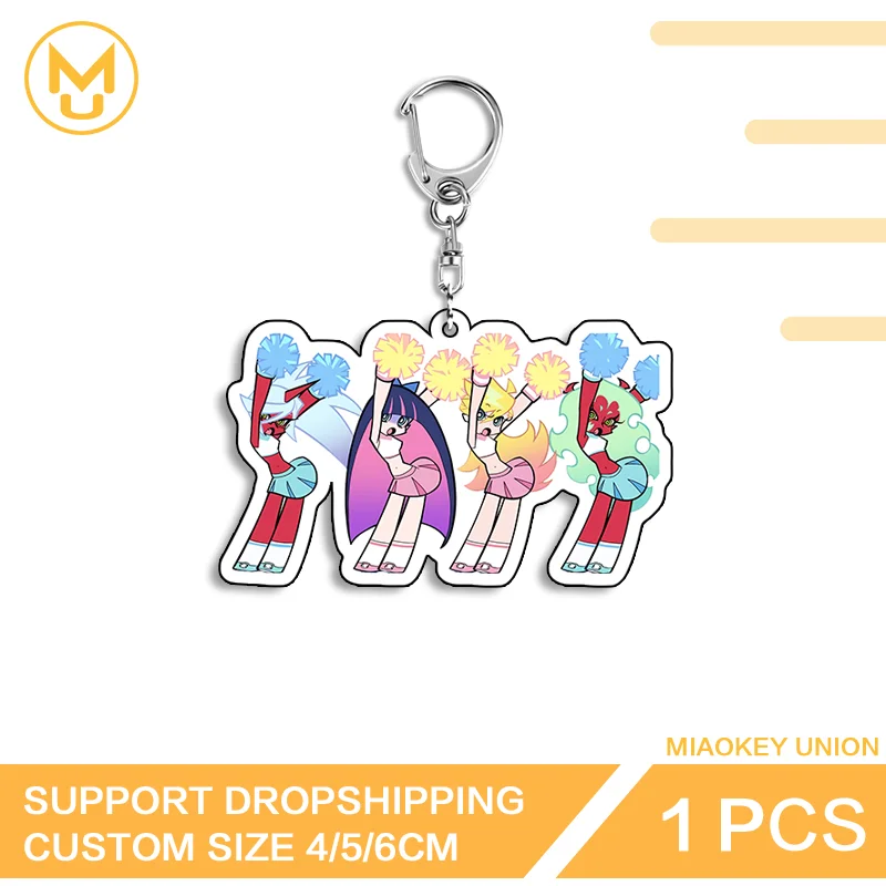 Panty Stocking Charming Double Sided Acrylic Keyring High Quality Functional Enchanting Practical Key Ring Gift For Friends