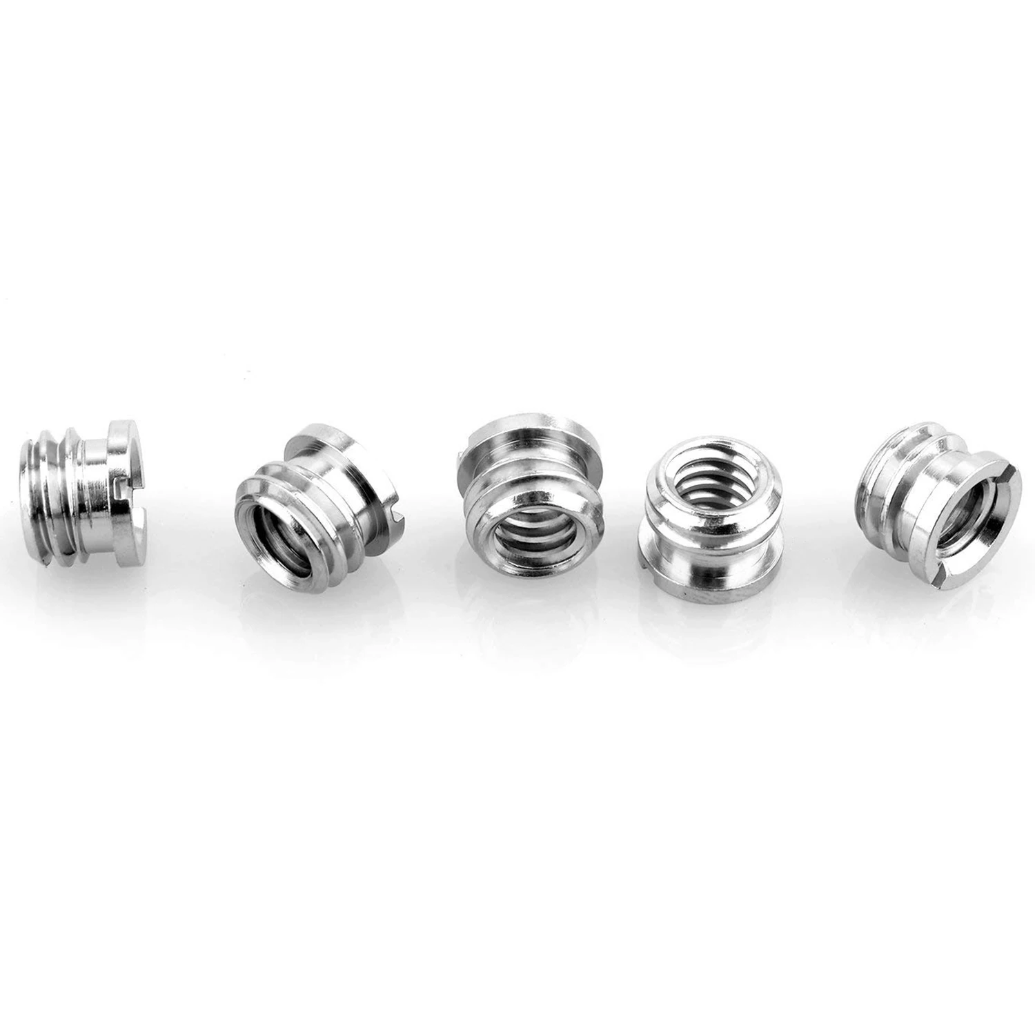 5 Pack 1/4 inch to 3/8 inch Convert Screw Standard Adapter Reducer Bushing Converter for DSLR Camera Camcorder Tripod Mo