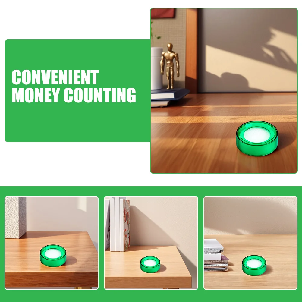 現金計数ボウル 指濡れ装置付き 滑り止めデスクトップ金融ツール 会計士用 スポンジ 現金計数用 オフィス用