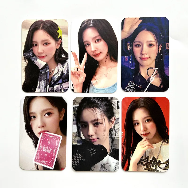 6Pcs/Set Kpop Gidle New Album I Feel Photocards High Quality Lomo Card HD Double Side Print Photo Cards Fans Collection Gift