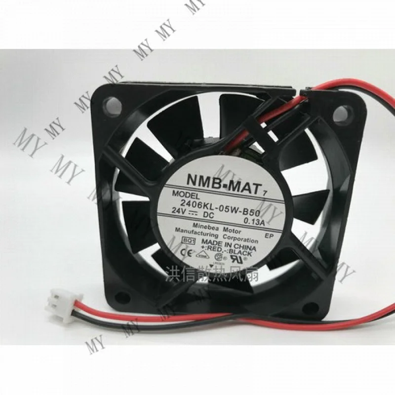 

Вентилятор охлаждения инвертора TT для NMB 2406KL-05W-B50, DC24V, 0.13A, 6015, 6 см, 2-проводной