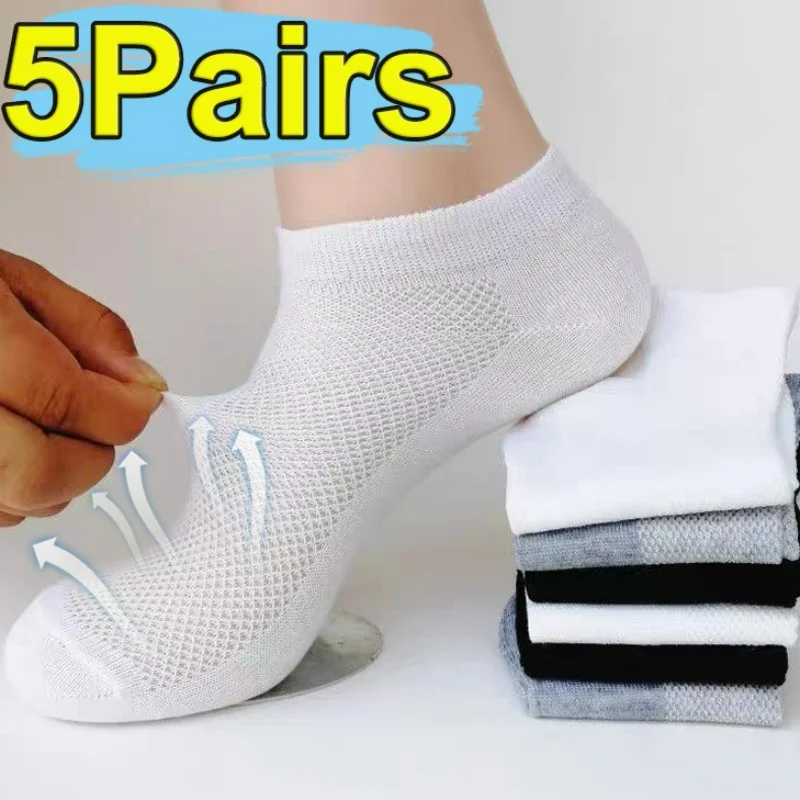 Men Women Short Ankle Sock Spring Summer Casual Soft Breathable Sports Socks High Quality Cotton Anti-Bacterial Boat Socks Male