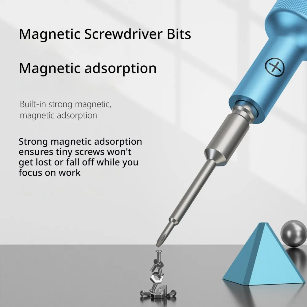 5 in 1 Precision Screwdriver Set S2 Steel Magnetic Bits Non Slip Handle Phone Repair Tool Kit for Mobile Phone Maintenance