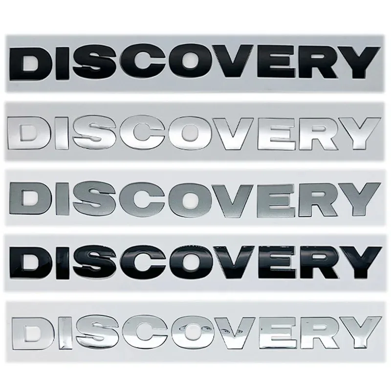 Letras cromadas 3D ABS para coche, logotipo para el capó delantero, emblema para Land Rover Discovery, accesorios para Discovery 4, 3, 5, 2, TD5