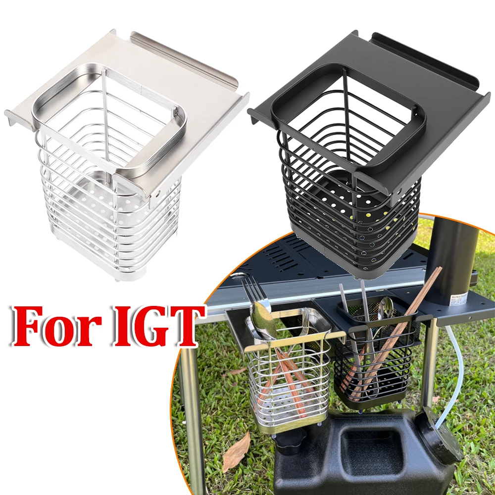 Camping IGT Chopstick Basket IGT Unit Frame Side Hanging Water Filter Basket Storage Box IGT Table Accessories For Snowpeak