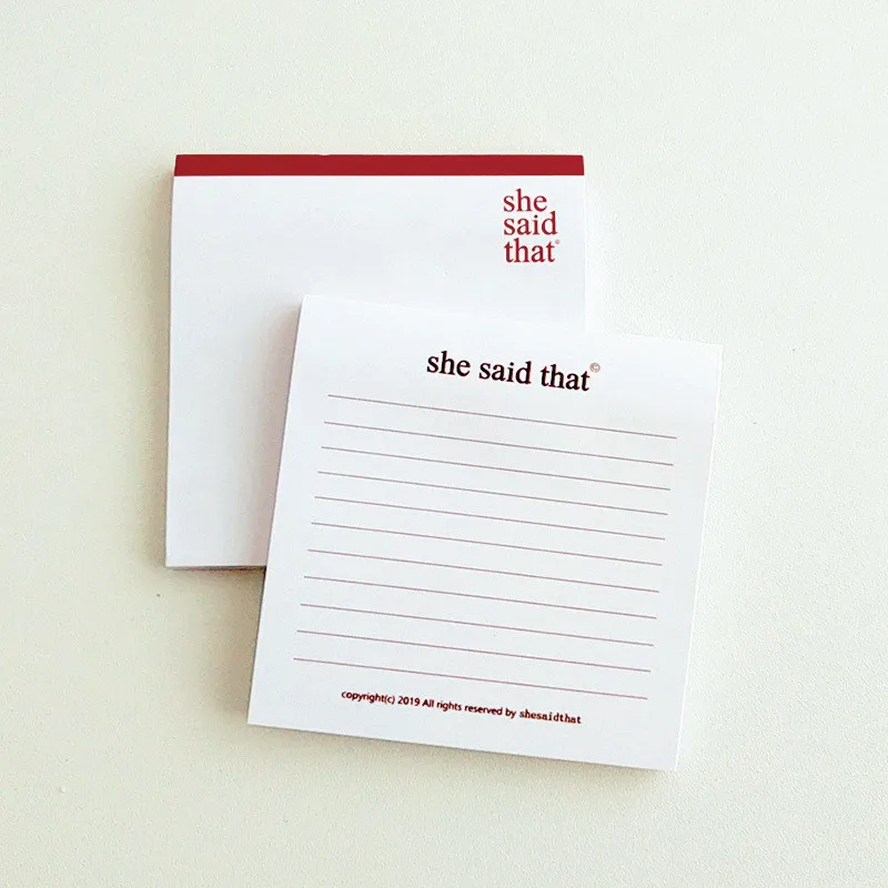 1pcs Simple Solid Color Line Sticky Notes Large Capacity Daily Message Sticky Notebooks Multi-function Memo Pad