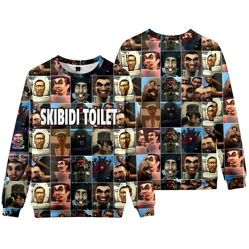 

Funny Animation Skibidi Toilet Graphic Sweater Men Jumper Clothing Fashion 3D Print Cameraman Sweatshirt Y2k Pullovers Tracksuit