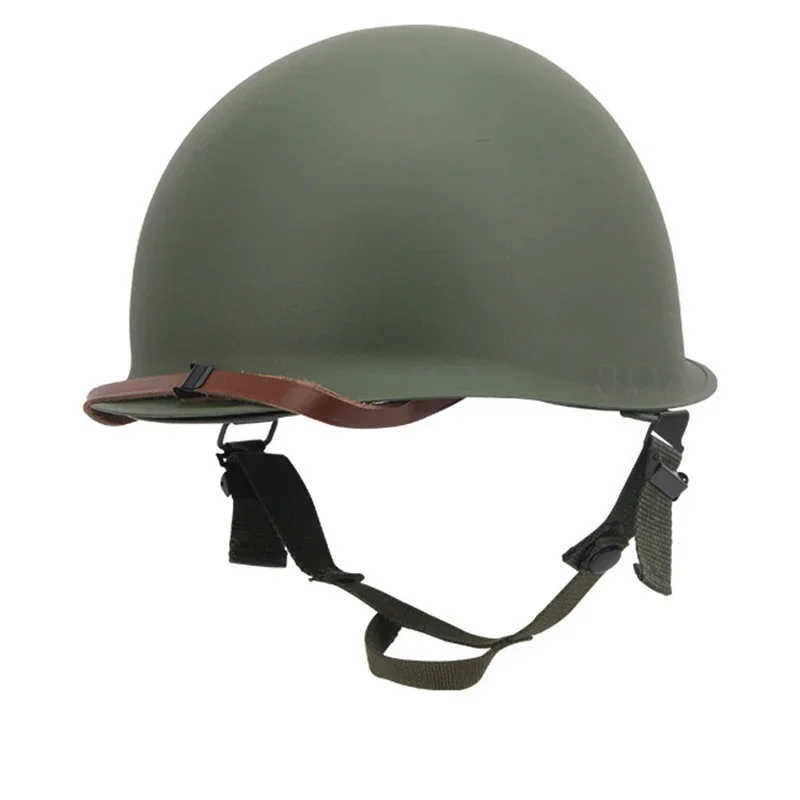 WW2 M1 Helmet SteelHelmet Tactical US Army Military Replica Protective Helmets WWII WW2 Outdoor CS Paintball Green Steel Helmets